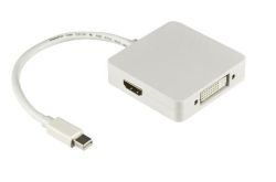 Adapteri MiniDisplayport Male- HDMI/DVI/Displayport Female