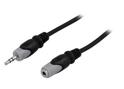 Audiojatkokaapeli 3.5mm uros-naaras 3m