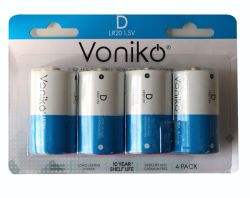 Ultra D/LR20 1,5V 18400mAh alkaliparisto 4kpl