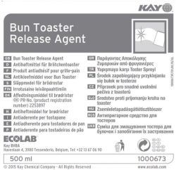 Bun Toaster Release Agent irrotusaine leivänpaahtimeen 4x500ml