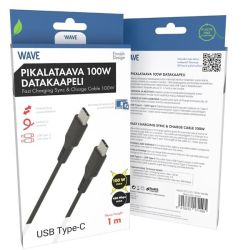 Datakaapeli 100 w USB-C/USB-C 1m