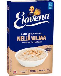 Elovena Hetki neljä viljaa annospikapuuro 6x35g