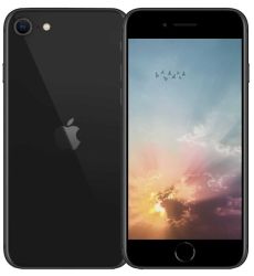 iPhone SE3rd 2022 64GB Black tehdashuollettu puhelin