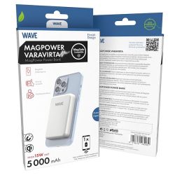 MagPower varavirta 5000mAh valkoinen