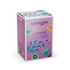 Pussitee Lempeä rooibos ja mustikka Luomu 20 pussia