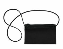 Piilo käsilaukku nahkaa musta
