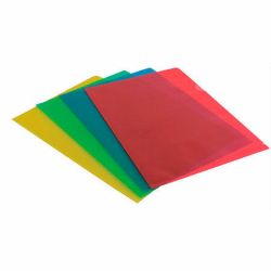 !Muovitasku A4 120mic 2-sivua auki PP värilajitelma 100kpl