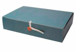 arkistokotelo A3/6cm nappi/nauha ISO 16245