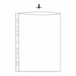 Kansiotasku A5 120mic ylhäältä auki PP kirkas sileäpinta