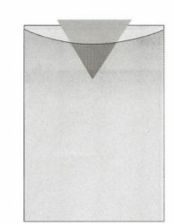 Muovitasku A3 140mic ylhäältä auki PVC kirkas sileäpinta