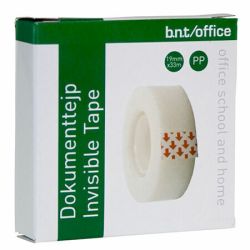 Asiakirjateippi "invisible" 19mm 33m