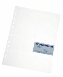 Korttitasku A4 120mic 8 taskua(6x9cm) PVC kirkas sileäpinta