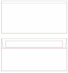 Kirjekuori C65 valkoinen tarrasuljenta 1000kpl