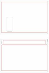 Kirjekuori E4 valkoinen ikkuna 95x35mm tarrasuljenta 500kpl