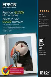 Epson Premium Glossy Photopaper valokuvapaperi A4 255g 50arkkia