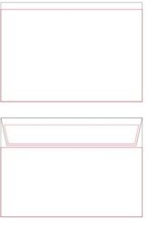 Kirjekuori vähittäiskauppa C6 valkoinen tarrasuljenta 50kpl