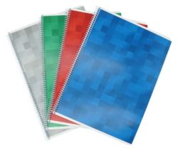 Kierrevihko A5 7x7 ruudut 80 lehteä värilajitelma