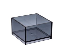 Boksi M läpikuultava harmaa