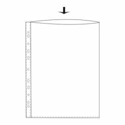 Kansiotasku A4 120mic vasen sivu auki PP kirkas sileäpinta 100kpl