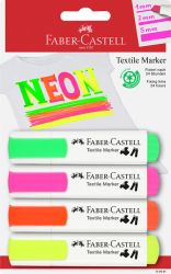 Neon tekstiilikynä 4 värin sarja blister myymäläpakkaus