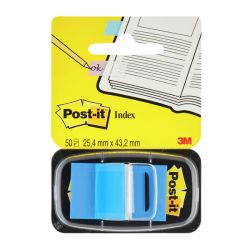 Index 680-2 teippimerkki sininen 25,4x43,2mm 50kpl