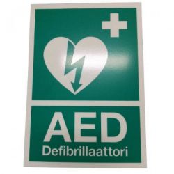 Opastekyltti AED Defibrilaattori A4