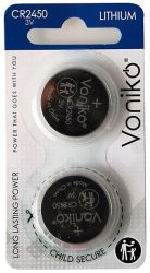 CR2450 3V  610 mAh litiumparisto 2kpl