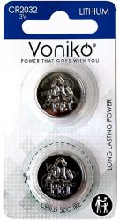 CR2032 3V  220 mAh litiumparisto 2kpl