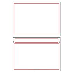 Kirjekuori vähittäiskauppa C4 valkoinen tarrasuljenta 50kpl