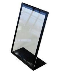 Style esiteteline L-malli A3 akryyli mustat reunat 5kpl