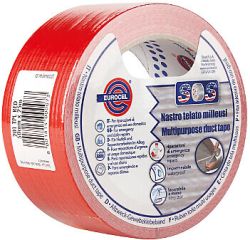 Kangasteippi punainen 50mm 25m (ilmastointiteippi)