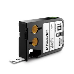 XTL vinyyliteippi 12mm musta/valkoinen