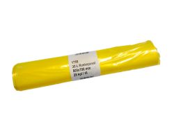 Roskapussi Premium LDPE 30L keltainen 500x700mm 25mic 25kpl