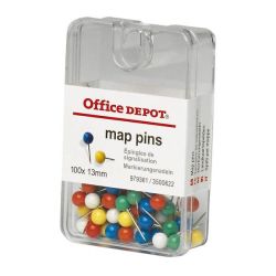 Karttaneula pyöreä 5/13mm värilajitelma 100kpl