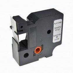 Tarranauha 19mmx7m musta/kirkas  Dymo yhteensopiva S0720820