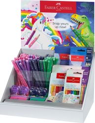 Family display unicorn+dinosaur graphite