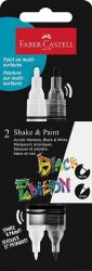 Black Edition Shake and Paint akryylitussi musta ja valkoinen Black Edition