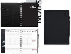 Viikkomuistio Plus musta 2026