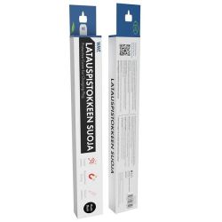 Latauspistokkeen suoja musta