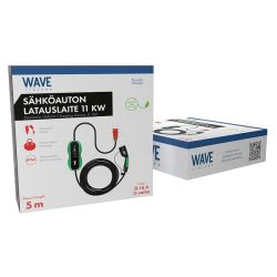 EV 3-vaiheinen sähköauton latauslaie CEE - Type2 (11kW) 5m musta