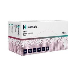 HandSafe GN65 vinyylikäsine 9/L kirkas puuteriton 100kpl