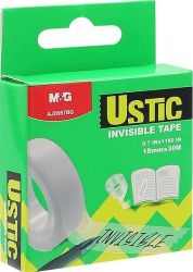 Invisible asiakirjateippi 18mm 30m pahvirasiassa