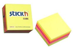 Viestilappukuutio FSC 76x76mm  5 neonväriä 400kpl