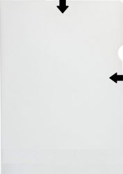 Muovitasku A4 100mic 2-sivua auki PP kirkas sileäpinta 100kpl