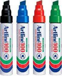 100 Jumbo merkintäkynä permanent 12mm viistokärki alumiinirunko