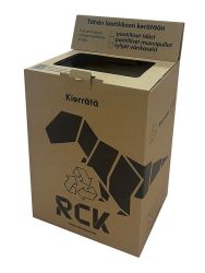 Palautuslaatikko muovipulloille ja tölkeille