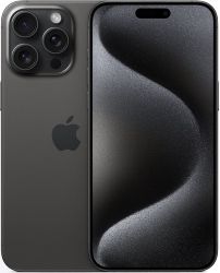iPhone 15 Pro Max 256GB Black Titanium huollettu