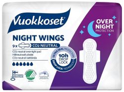 Vuokkoset Night Wings yöside 9kpl