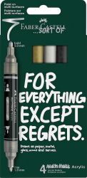 Faber-Castell Multimark akryylitussit Classics 4kpl blisterpakkaus
