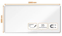 Nobo Premium Plus 200x100cm valkotaulu emali EU-ympäristömerkki